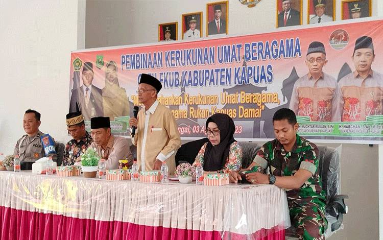 FKUB Kapuas Bersama Instansi Terkait Gelar Pembinaan di Mantangai