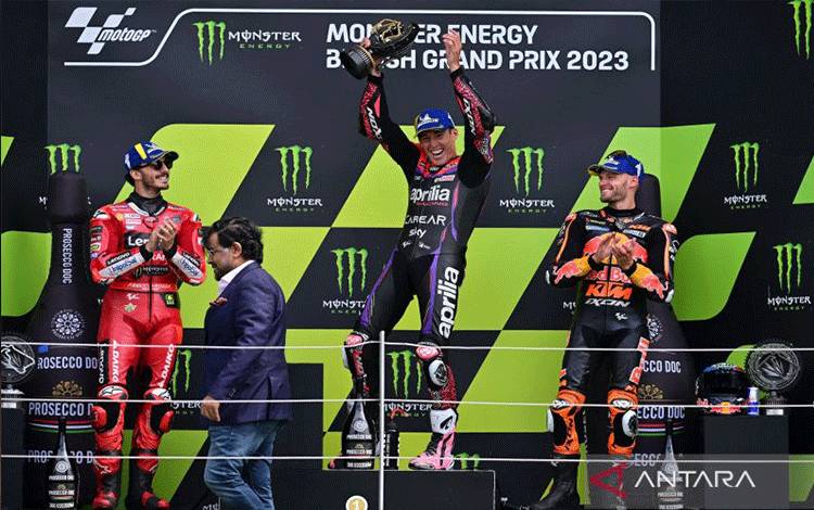 Aleix Espargaro Salip Francesco Bagnaia untuk Menangi Moto GP Inggris
