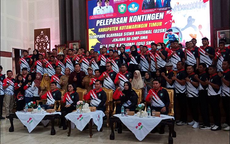 Bupati Kotim Berharap Kontingen Juara Umun O2SN Provinsi Kalteng