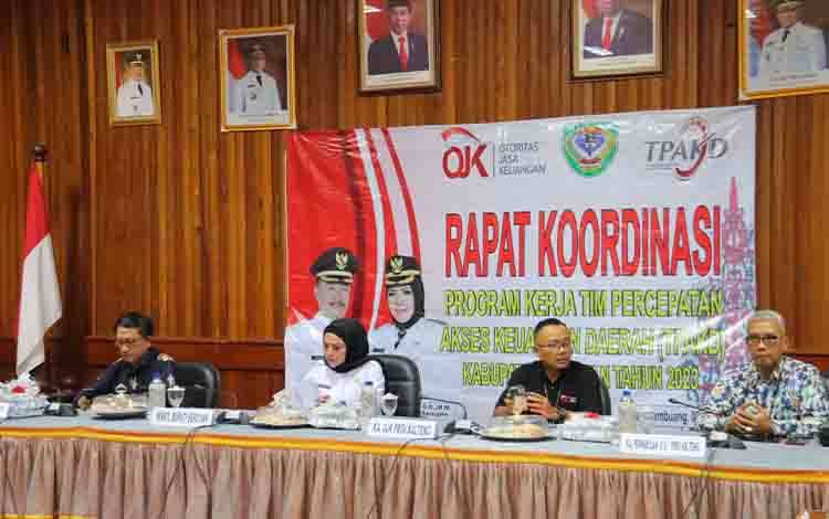 Rakor TPAKD Seruyan Bahas Langkah Strategis Peningkatan Akses Keuangan Daerah
