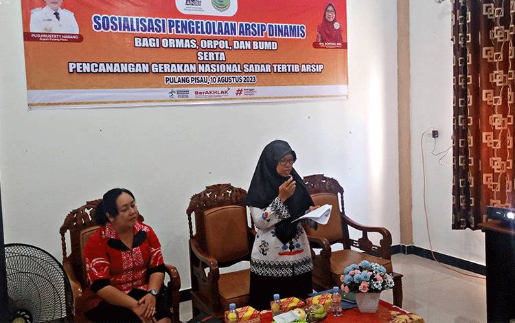 DPKD Pulang Pisau Sosialisasikan Pengelolaan Arsip Dinamis untuk Organisasi