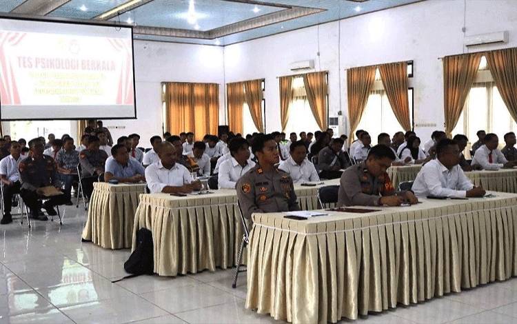 89 Anggota Polres Lamandau Pemegang Senpi Jalani Tes Psikologi