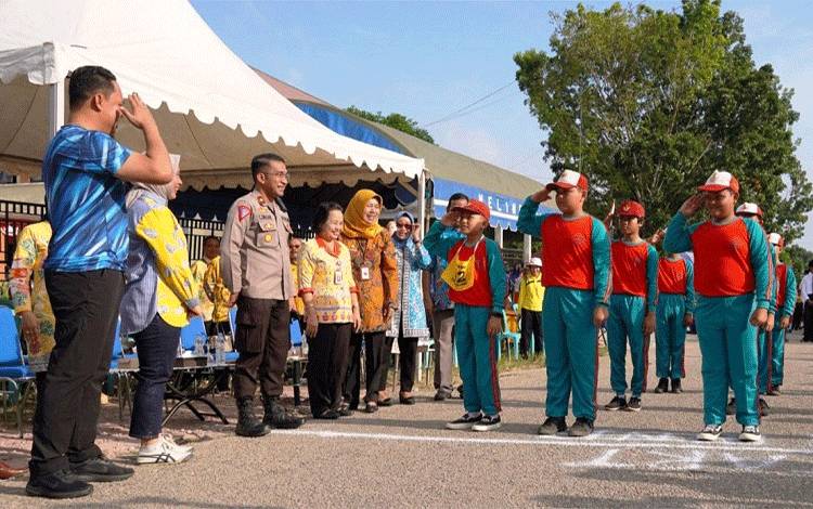 Pemkab Lamandau Gelar Lomba Gerak Jalan