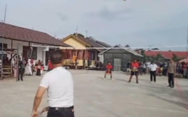 Kejuaraan Voli Meriahkan HUT ke-78 RI di Kecamatan Pulau Petak
