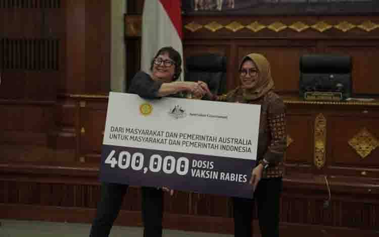 Indonesia Peroleh 400 Ribu Vaksin Rabies dari Australia