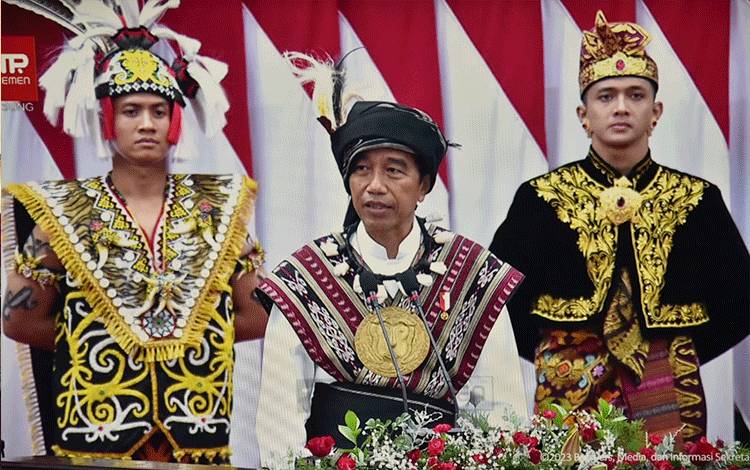 Paripurna Virtual, Jokowi Ingatkan Indonesia Emas 2045