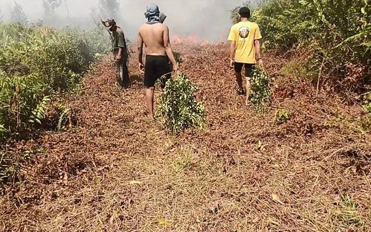 Warga Perumahan Graha Pramuka Sampit Sayangkan Laporan Kebakaran Lahan Lamban Ditanggapi