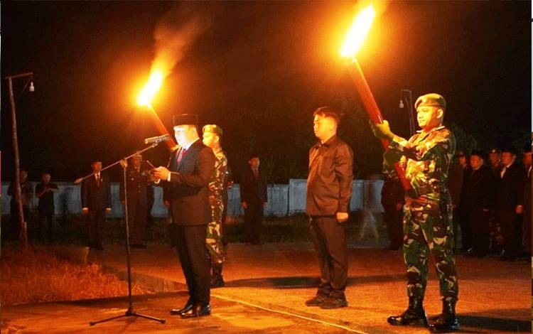 Bupati Lamandau Pimpin Apel Kehormatan dan Renungan Suci
