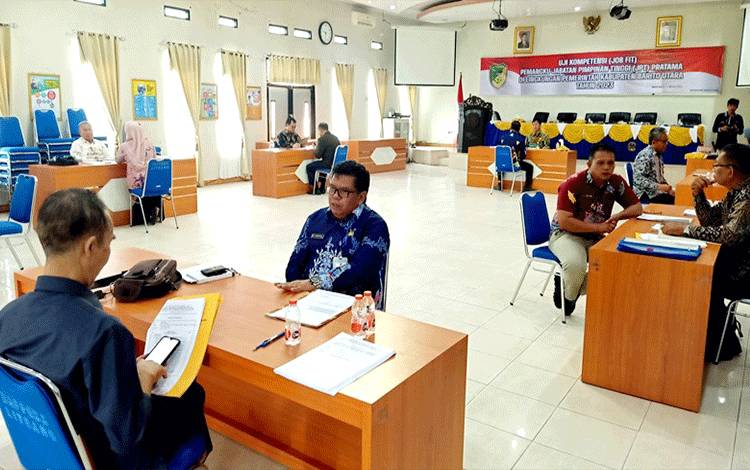 Tujuh Pemangku Jabatan Pimpinan Tinggi Pratama di Barito Utara Ikuti Job Fit