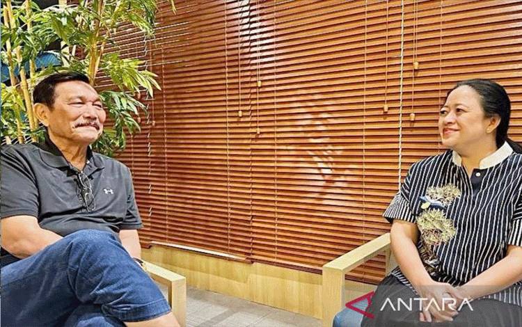 Bertemu Luhut, Puan: Saya Berkomuniksi dengan Banyak Pihak