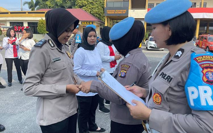 Enam Polwan Polresta Palangka Raya Diberikan Teguran Terkait Ketertiban dan Disiplin