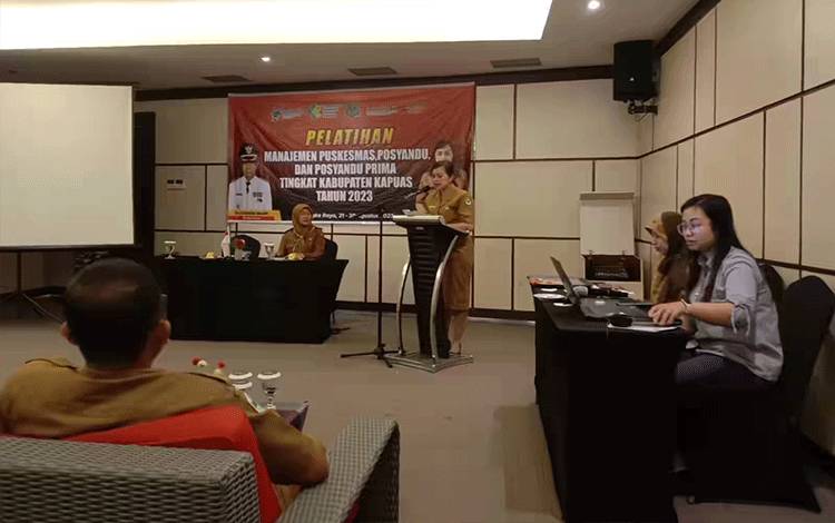 Dinkes Kapuas Gelar Pelatihan Manajemen Puskesmas