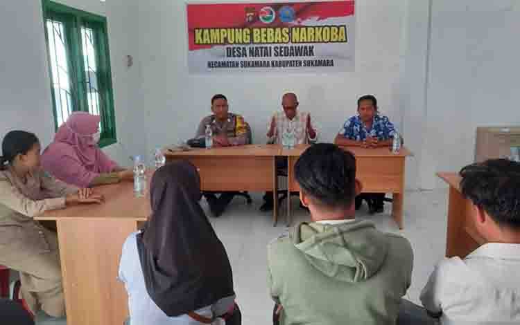 Desa Natai Sedawak Dicanangkan Sebagai Kampung Bebas Narkoba