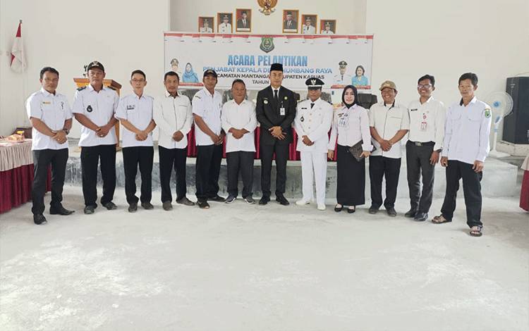 Ini Pesan Camat Mantangai Kepada Pj Kades Humbang Raya yang Baru Dilantik