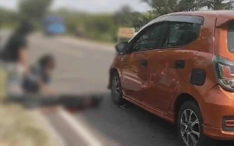 Ayla Versus Supra, Pengendara Motor Meninggal Dunia di Palangka Raya