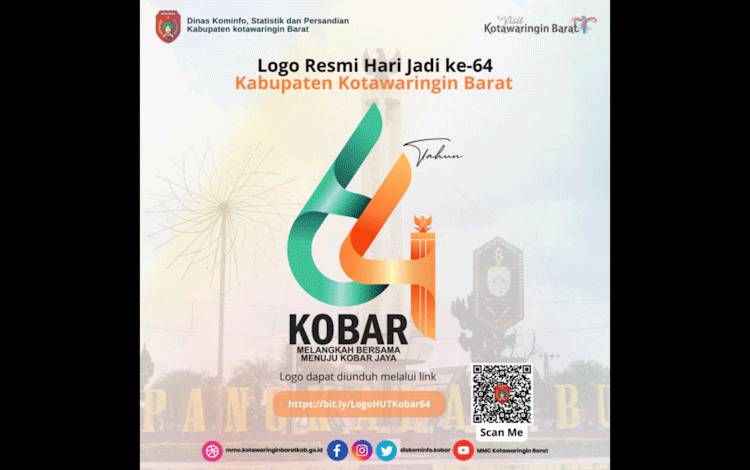 Diskominfo Rilis Logo Resmi HUT ke-64 Kabupaten Kobar