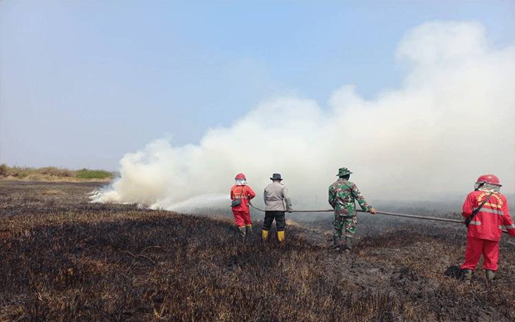Satgas Kapuas Lakukan Pemadaman Karhutla di Tiga Desa
