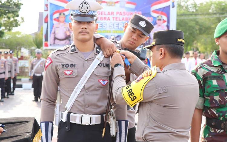 Kapolres Seruyan Pimpin Apel Gelar Pasukan Operasi Zebra Telabang