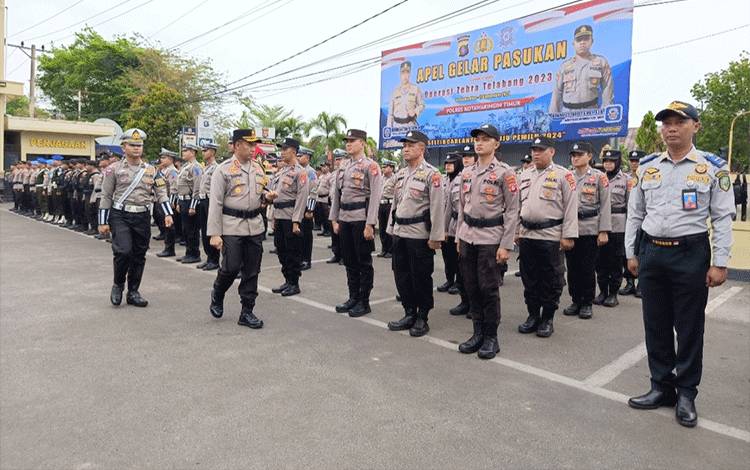 Polres Kotim Gelar Pasukan Operasi Zebra Telabang 2023 Wujudkan Kamseltibcarlantas yang Kondusif