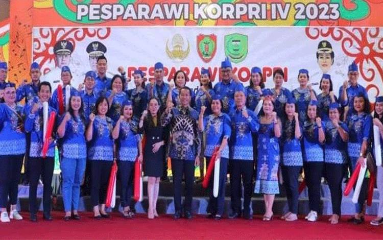 Bupati Murung Raya Hadiri Pesparawi Korpri IV Tingkat Provinsi Kalteng di Pulang Pisau