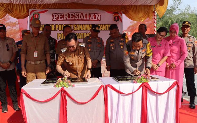 Polsek Sanaman Mantikei Katingan Miliki Gedung Baru