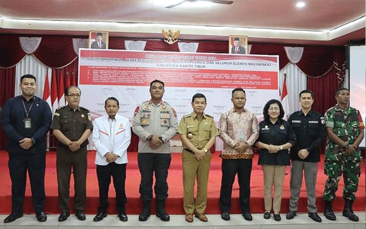 Polres Barito Timur Gelar Deklarasi Pemilu Damai Tahun 2024