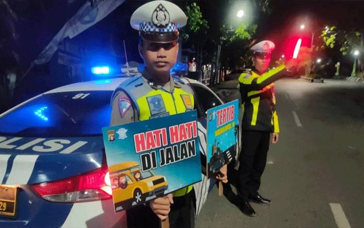 Satlantas Polres Kapuas Tingkatkan Patroli Guna Antisipasi Balap Liar