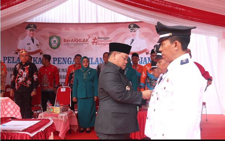 Bupati Kotim Kembali Lantik 4 Pj Kades