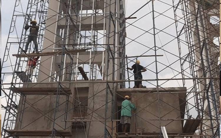 Progres Pembangunan Bundaran Besar 67 Persen
