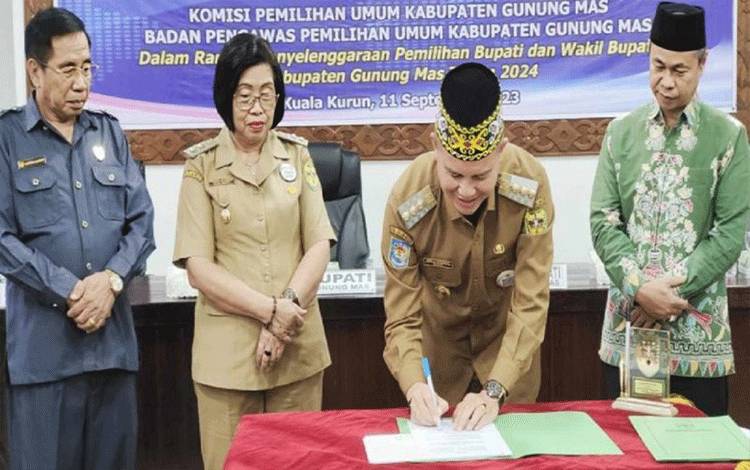Pemkab Gunung Mas Hibahkan Rp38 Miliar untuk Pilkada Serentak