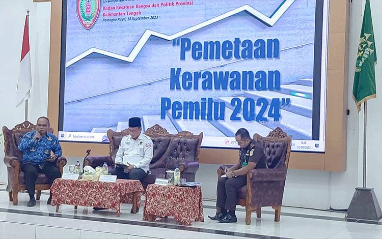 Kesbangpol Kalteng Ingatkan Empat Indeks Kerawanan Pemilu 2024