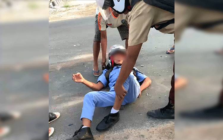 Pelajar SMK di Sampit Terlibat Kecelakaan saat Berangkat Sekolah