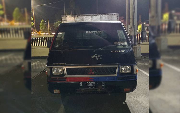 Polres Kotim Pengepul BBM Bersubsidi Saat Membawa 1000 Liter BBM