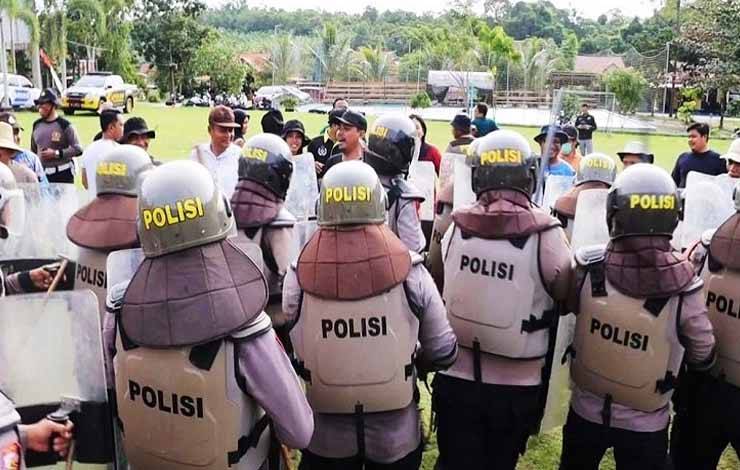 Polres Lamandau Gelar Simulasi Pengamanan Pemilu 2024