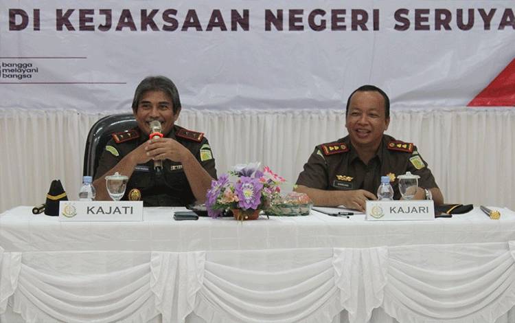 Supervisi ke Kejari Seruyan, Kajati Kalteng Berpesan Begini