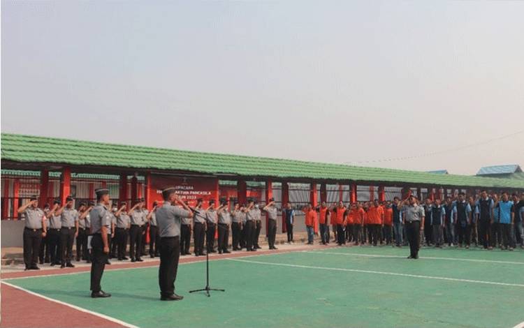 Rutan Kuala Kapuas Gelar Upacara Hari Kesaktian Pancasila