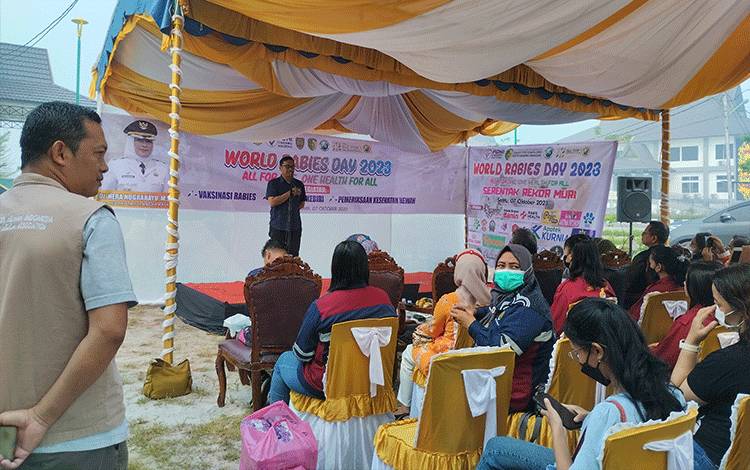 Pencatatan Rekor MURI Vaksin Rabies Serentak Palangka Raya Dibuka
