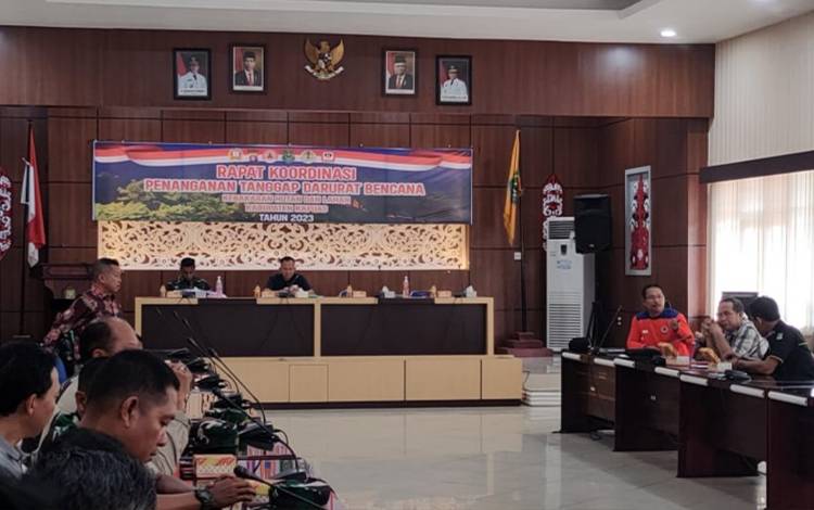 Pemkab Kapuas Gelar Rakor Penanganan Tanggap Darurat Bencana Karhutla?