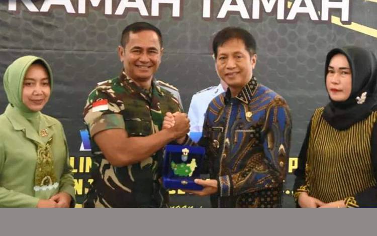 Pj Bupati Barut Gelar Ramah Tamah Bersama Pangdam XII Tanjung Pura
