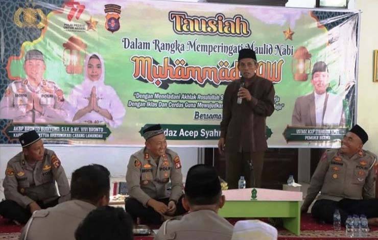 Personel Polres Lamandau Diajak Teladani Nabi Muhammad SAW