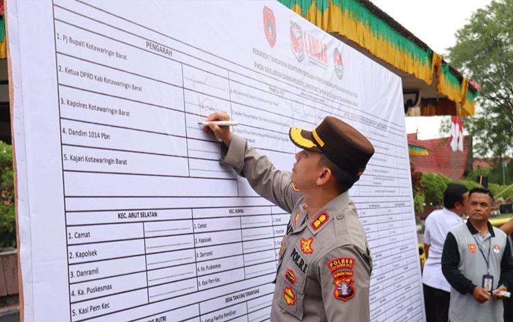Polres Kobar Siap Kawal dan Amankan Jalannya Pilkades Serentak