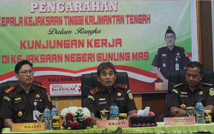Ini Pesan Kejati Kalteng saat Kunjungan Kerja ke Kejari Gunung Mas