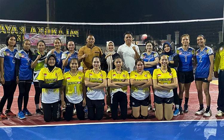 Kelurahan Kalampangan Sambut Hari Sumpah Pemuda ke-95 dengan Lomba Voli