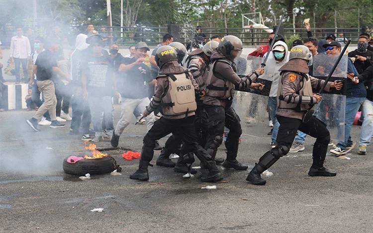 Polres Kapuas Gelar Simulasi Sispamkota Pengamanan Tahapan Pemilu