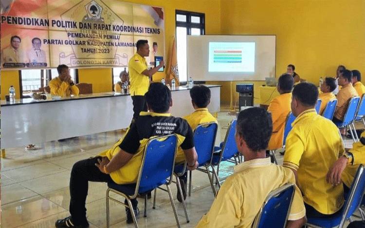 Matangkan Persiapan Pemilu, Golkar Lamandau Gelar Dikpol