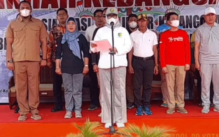 Pj Wali Kota Pimpin Upacara Ikrar Kebangsaan di Palangka Raya