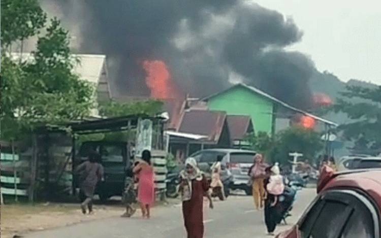 Kebakaran Rumah Warga di Petuk Katimpun Ujung