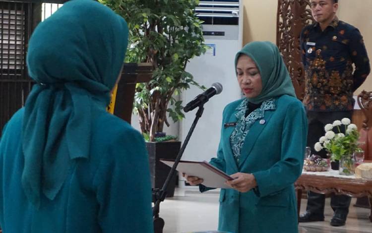 Empat Ketua TP PKK Kecamatan di Palangka Raya Dilantik