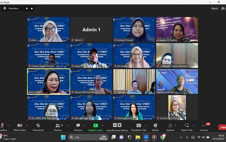 Kepala Balai Bahasa Ingatkan Pentingnya Kembangkan Bahasa Daerah di Kalteng