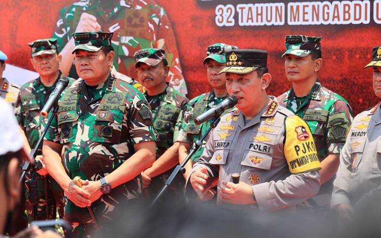 Kapolri dan Panglima TNI Ajak Masyarakat Ciptakan Pemilu 2024 Damai